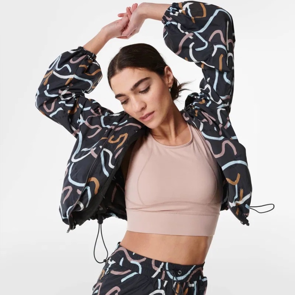 Like New Sweaty Betty Adapt Studio Hooded Zip Through Medium